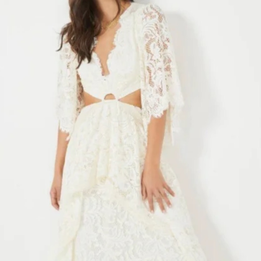 NWT Lace Ivory Bohemian Dress